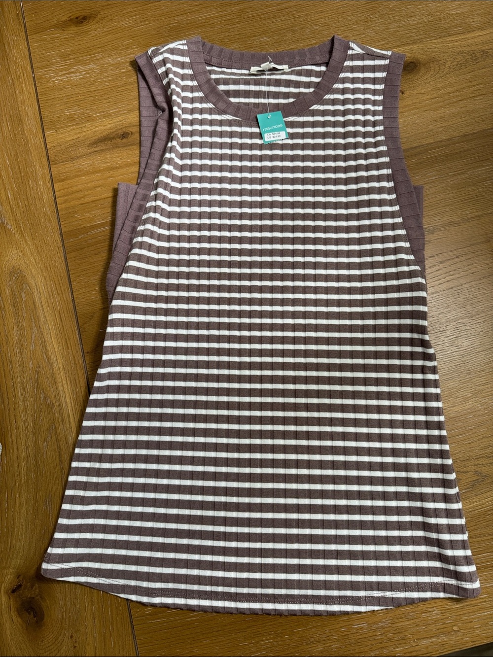 Maurices Sleeveless Striped Knit tank top